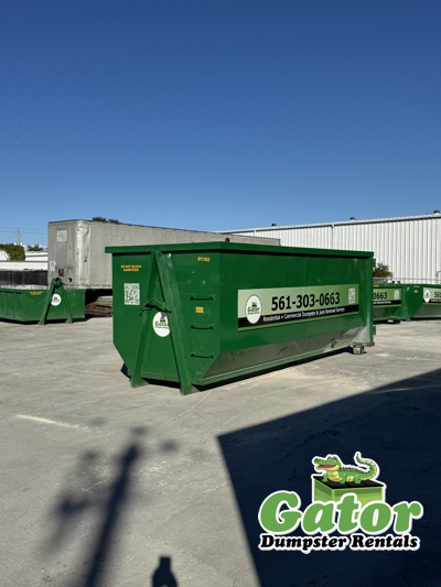30 Yard Roll-Off Dumpster rental in Palm Beach County FL for construction demolition major renovations and commercial cleanouts